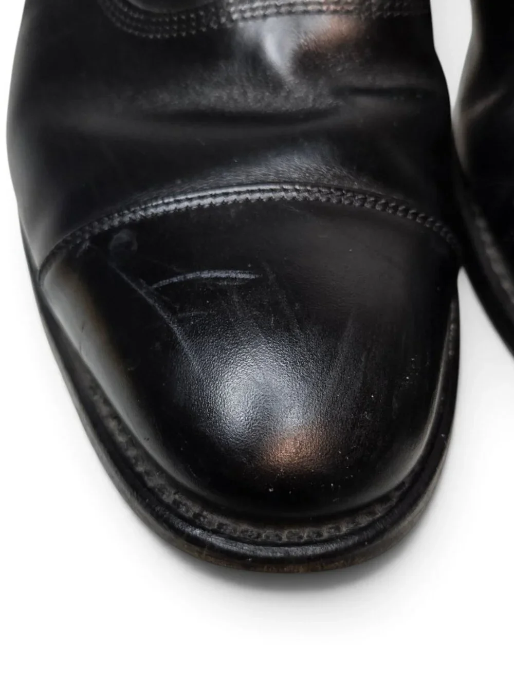 Allen Edmonds Park Avenue Dress Shoes Cap Toe Black Leather Office Dressy 10